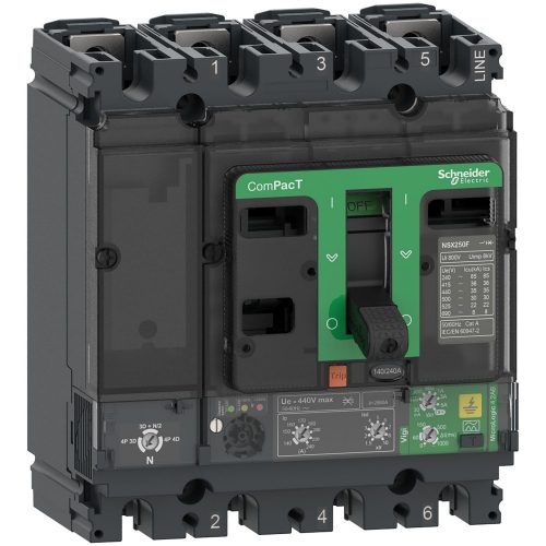 SCHNEIDER C16B44B160 - NSX160B 25kA AC 4P4D 160A 4.2AB