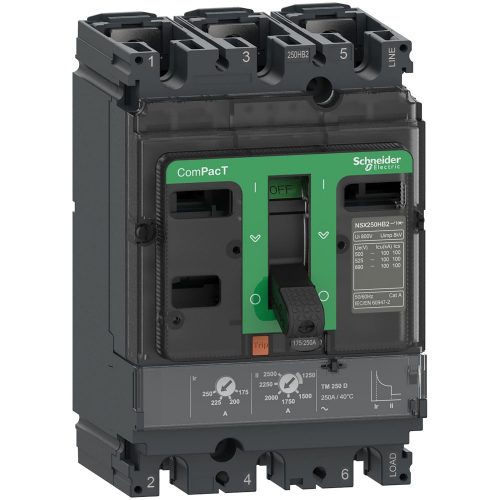 SCHNEIDER C25N3TM125 - NSX250N 50kA AC 3P3D 125A TMD