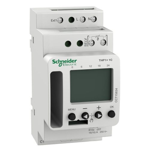 SCHNEIDER CCT15834 - ACTI9 THP1+ 1C programozható termosztát