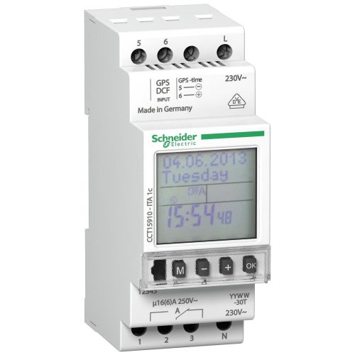 SCHNEIDER CCT15910 - ACTI9 ITA 1c programozható kapcsolóóra, 1 csatornás