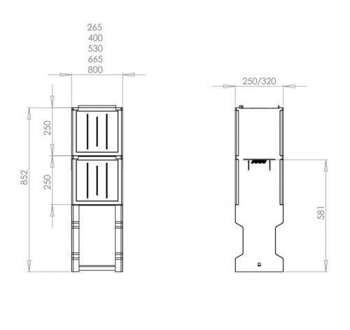 CSP71000016 - L40/32 lábazat - CSATÁRI PLAST