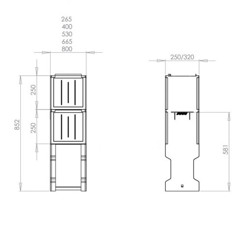 CSP71000018 - L66/32 lábazat - CSATÁRI PLAST