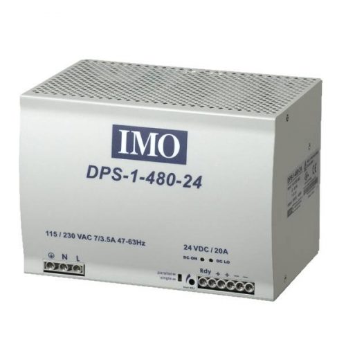 IMO - DPS-1-480-24DC, 20A tápegység - Tápegység, 480W, be:115/230VAC ki:24V DC 20A - HD Hungária - DPS-1-480-24DC