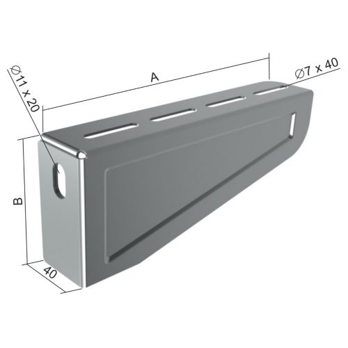 KOPOS ELEKTRO - DSN 100 F - Oldalfali konzol közepes terh. -20db