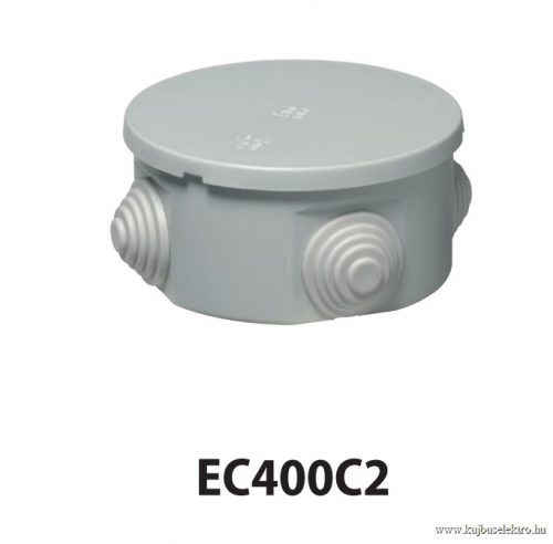 ELETTROCANALI - EC400C2 - 80x40 kerek kötődoboz gumibevezetővel IP44