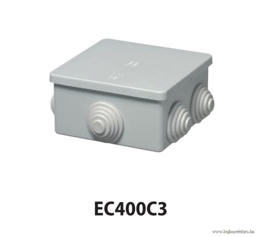 ELETTROCANALI - EC400C3 - 80x80x40 kötődoboz gumibevezetővel IP44