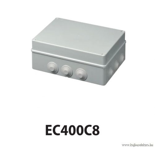 ELETTROCANALI - EC400C8 - 300x220x120 kötődoboz gumibevezetővel IP55