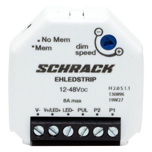 SCHRACK - EHLEDSTRIP Süllyesztett dimmer LED szalagokhoz, 8A