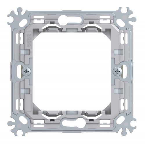 SCHRACK - ET1050031 Beépítő keret, fém, karommal, 2 modul