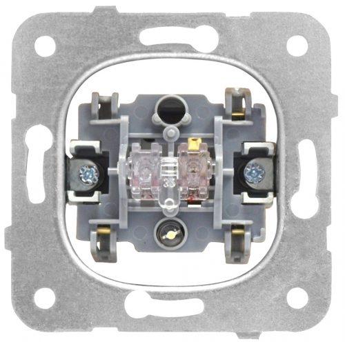 SCHRACK - EV100003 Kapcsolóbetét+állásjelző LED, 1 pólusú, rugós csatlakozás