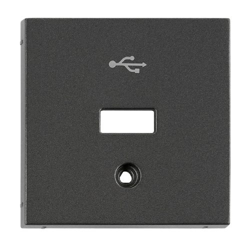 SCHRACK - EV114056 USB csatlakozó fedlap, antracit