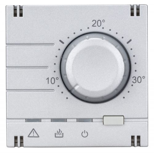 SCHRACK - EV123011 Analóg fedlap elektronikus helyiség termosztáthoz, ezüst