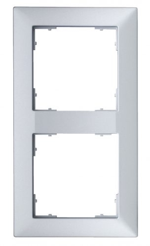 SCHRACK - EV125022 Kettes keret 55x55mm, ezüst