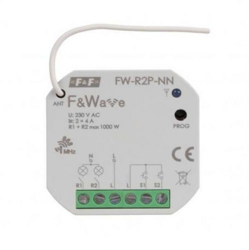 F>F Filipowski - FW-R2P-NN relé - Relé 2 x4 A / 230 V, IP20, 85÷265 V AC/DC - HD Hungária - FW-R2P-NN