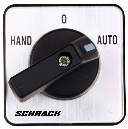 SCHRACK - IN0E31F2B Átkapcsoló, HAND-0-AUTO, 4 pontos rögzítésű, 1 pólusú, 20A