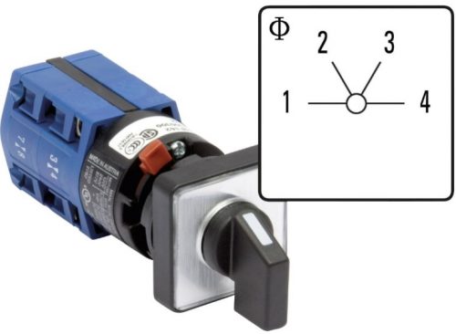 SCHRACK - IN622231 Fokozatkapcsoló 1-pólus/10A/1-2-3-4