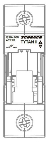 SCHRACK - IS504D08 TYTAN II, 1 pólusú, 63A, főkapcsolóval, 24-60VDC