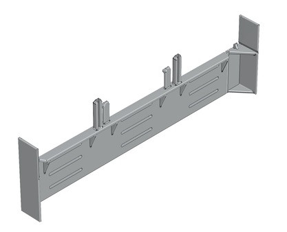 SCHRACK - ISA05713A Kiegészítő takaró sínrendszerhez, 39/34mm, NH1