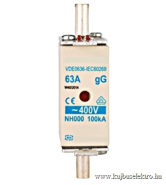 SCHRACK - ISP00020 NH00 biztosító betét gG 20A, 400VAC, 100kA