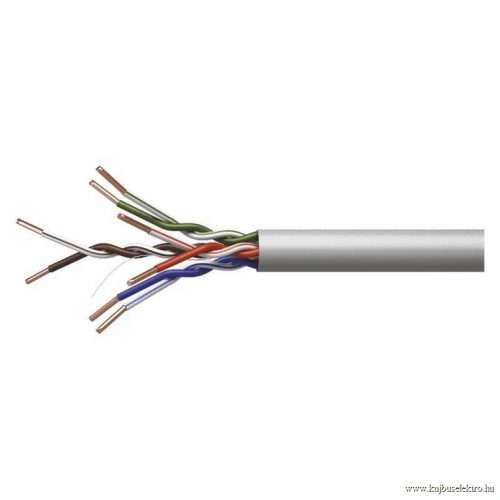 UTP Cat.5e 4x2xAWG24 - PVC szigetelésű tömör réz erű adatátviteli kábel