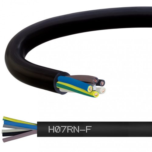 H07RN-F 5x  2,5mm² sodrott réz erű gumiköpenyes GT vezeték 450/750V