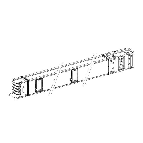 SCHNEIDER KSA630ED4154 - Egyenes elem, 630 A, 1,5 m