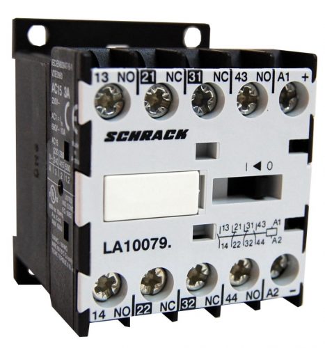 SCHRACK - LA100790 Mini segédmágneskapcsoló 2z+2ny 24V AC, 3A