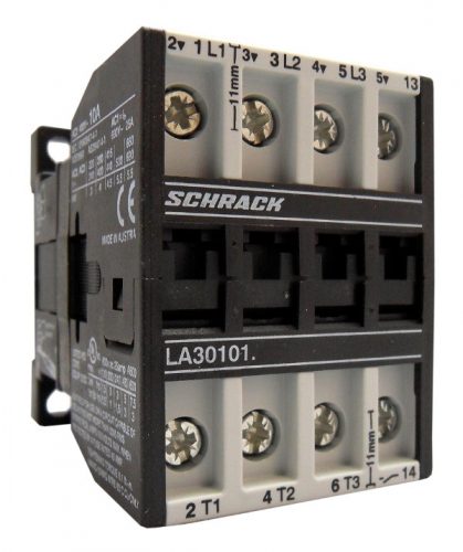 SCHRACK - LA301010N Mágneskapcsoló, 4kW, 1z, 24VAC, 10A AC3, 25A AC1