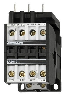 SCHRACK - LA301013NV Mágneskapcsoló, 4kW, 1z,  230VAC, 10A AC3, 25A AC1