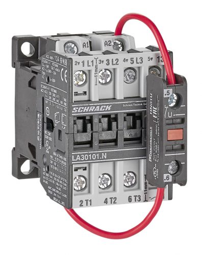 SCHRACK - LA301015N Mágneskapcsoló, 4kW, 1z, 24VDC, 25A AC1