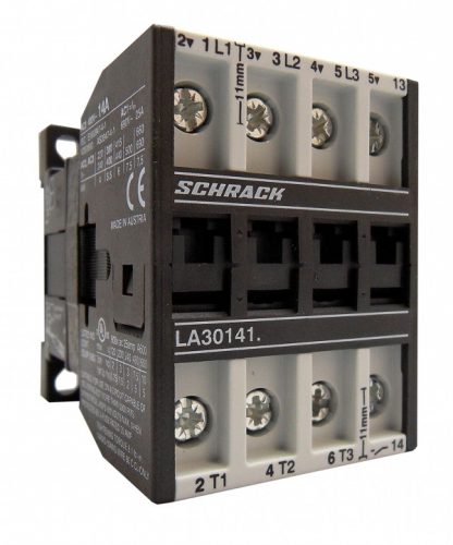 SCHRACK - LA301418N Mágneskapcsoló 5.5kW, 1z, 220VDC, 14A AC3, 25A AC1