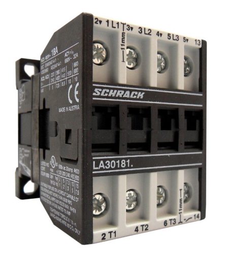 SCHRACK - LA301813N Mágneskapcsoló, 7.5kW, 1z, 230VAC, 18A AC3, 32A AC1