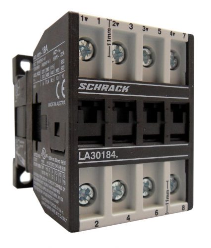 SCHRACK - LA301843N Mágneskapcsoló, 7.5kW, 4 pólusú, 230VAC, 18A AC3, 32A AC1