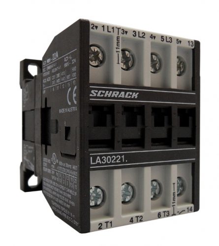 SCHRACK - LA302212N Mágneskapcsoló, 11kW, 1z, 110VAC, 22A AC3, 32A AC1