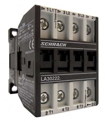 SCHRACK - LA302224N Mágneskapcsoló 11kW, 1ny, 400VAC, 22A AC3, 32A AC1