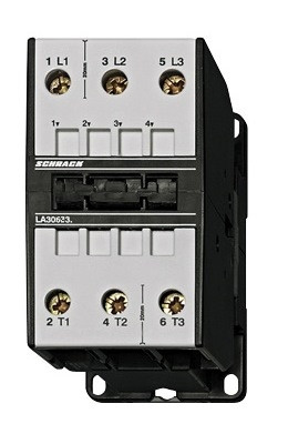 SCHRACK - LA306235 Mágneskapcsoló, 30kW, 24VDC, 62A AC3, 120A AC1