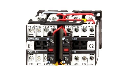 SCHRACK - LA3W10W3 Irányváltó mágneskapcsoló kombináció, 4kW, 230VAC