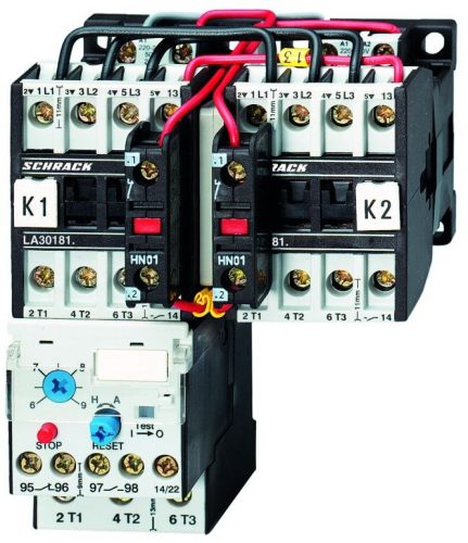 SCHRACK - LA3W18W3 Irányváltó mágneskapcsoló kombináció, 7.5kW, 230VAC