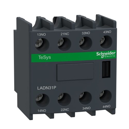 SCHNEIDER LADN31P - Segédérintkező blokk, homloklapi, 3Z+1NY