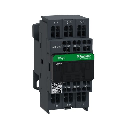 SCHNEIDER LC1D093B7 - AC mágneskapcsoló, 4kW/9A (400V, AC3), rugós csatlakozás, 1Z+1NY