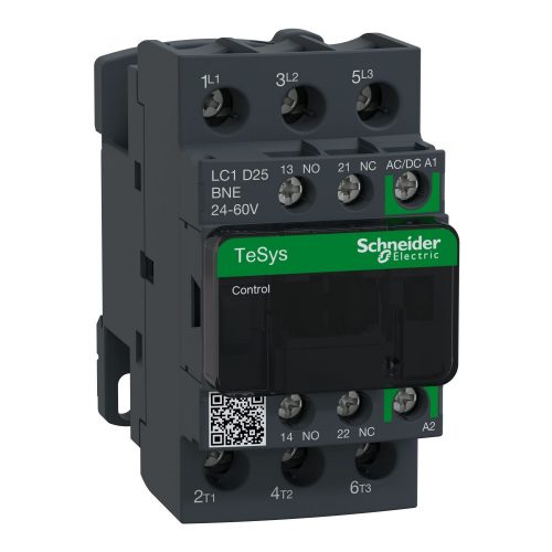 SCHNEIDER LC1D25BNE - TESYS D kontaktor GREEN-3P 440V 25A 24VAC