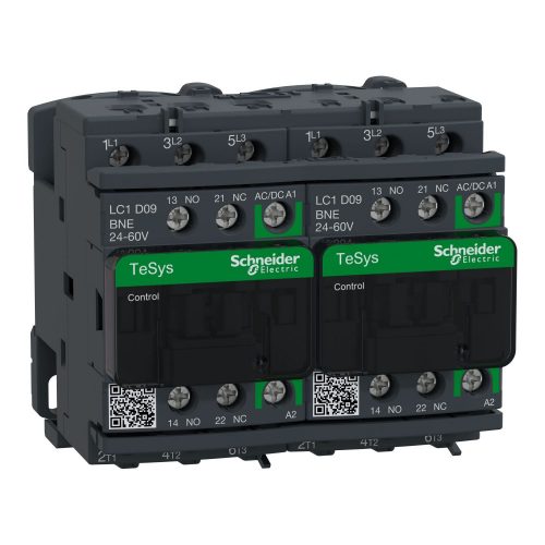 SCHNEIDER LC2D09BNE - TESYS D irányváltó kontaktor GREEN-3P 440V 9A 24VAC