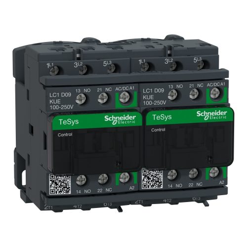 SCHNEIDER LC2D09KUE - TESYS D irányváltó kontaktor GREEN-3P 440V 9A 200VAC