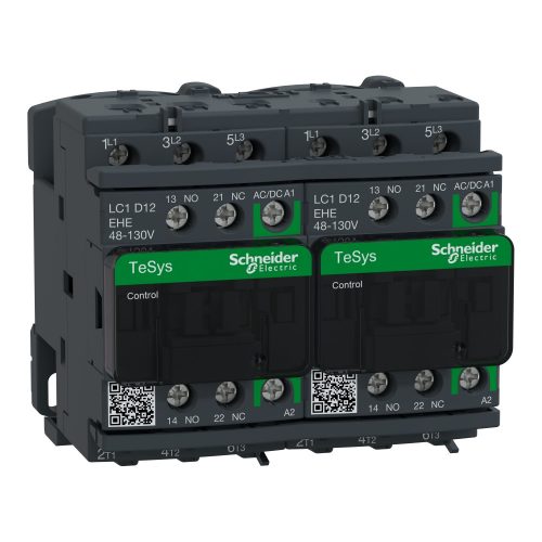 SCHNEIDER LC2D12EHE - TESYS D irányváltó kontaktor GREEN-3P 440V 12A 110VAC