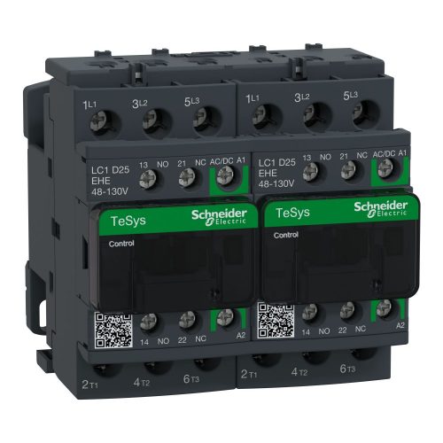 SCHNEIDER LC2D25EHE - TESYS D irányváltó kontaktor GREEN-3P 440V 25A 110VAC