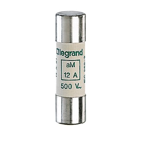 LEGRAND-014012 - Lexic hengeres olvadóbiztosító 12A aM 14 x51 ütőszeg nélkül