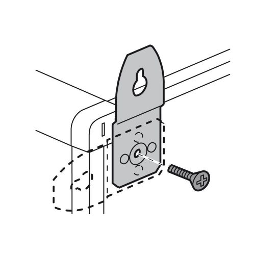 LEGRAND-020100 - XL3 fali rögzítőtalp fémből 4db