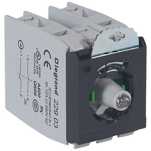 LEGRAND-022992 - Osmoz csavaros aljzat - 2 Z/Ny 230V~ - zöld