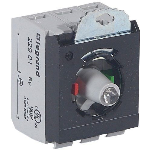 LEGRAND-023004 - Osmoz csavaros aljzat - Z+Ny 24V~/= - piros