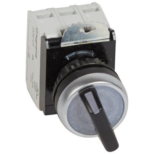 LEGRAND-023763 - Osmoz forgókaros 2 fix állású kapcsoló 24V~/= Z+Ny - fekete